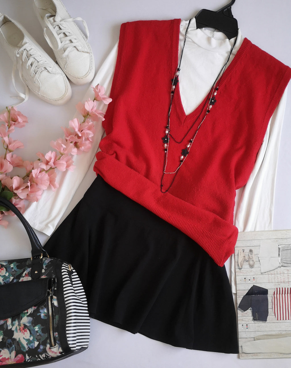 Falda campana con chaleco ❤️