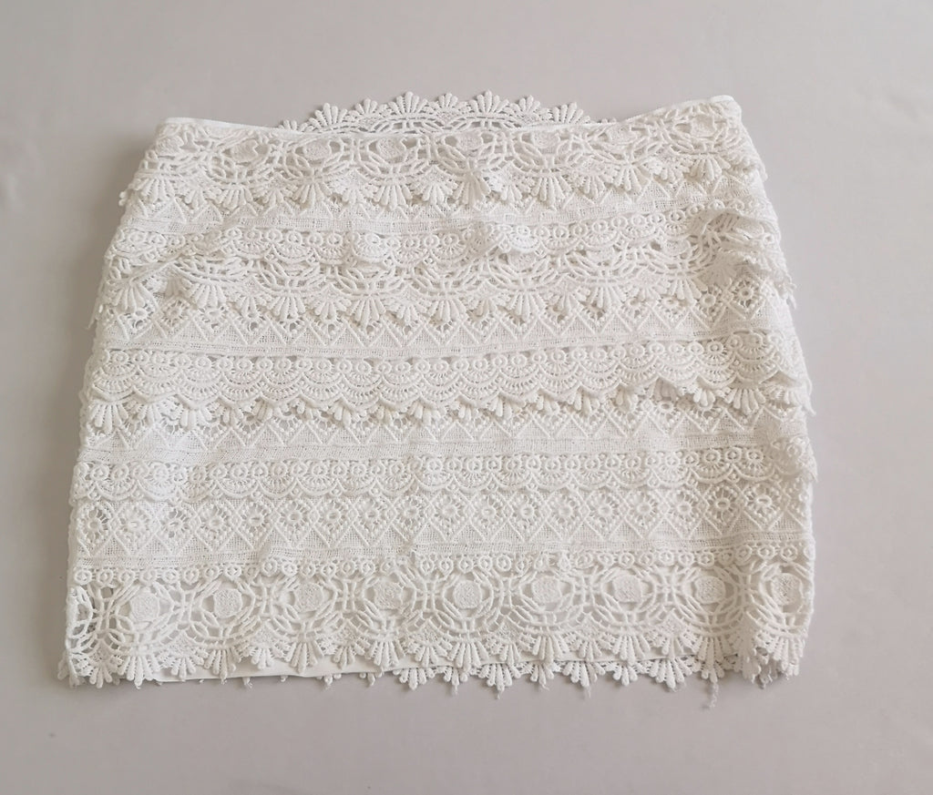 Kimono de chifon con falda de encaje ⚓