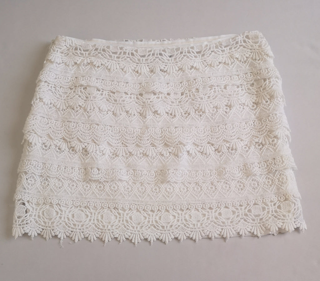 Kimono de chifon con falda de encaje ⚓