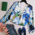 Blusa tipo seda