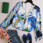 Blusa tipo seda