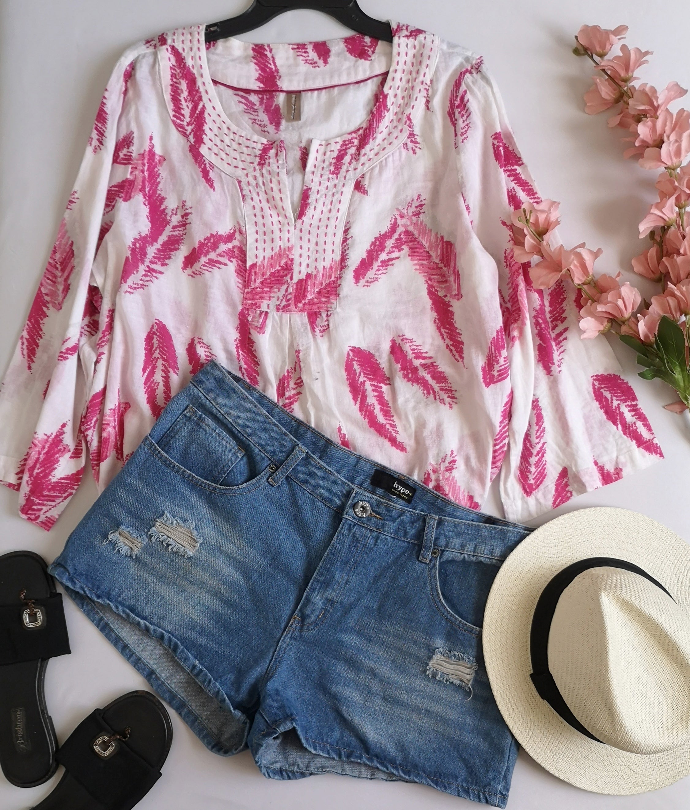 Short con blusa tipo túnica ⚓