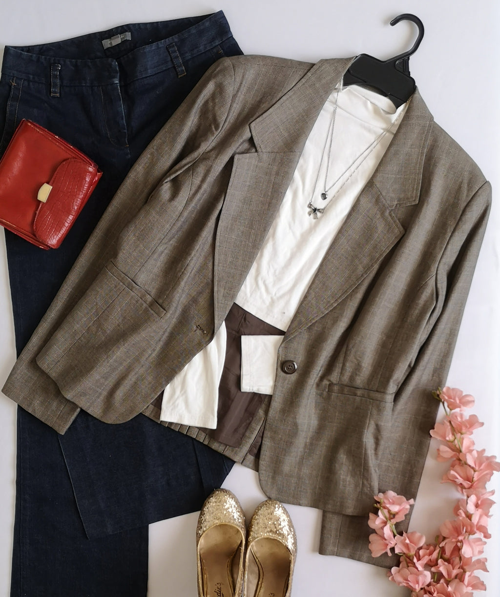 Blazer con paletones atrás