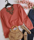 Blusa cuello redondo