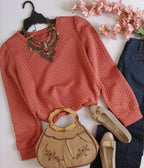 Blusa cuello redondo