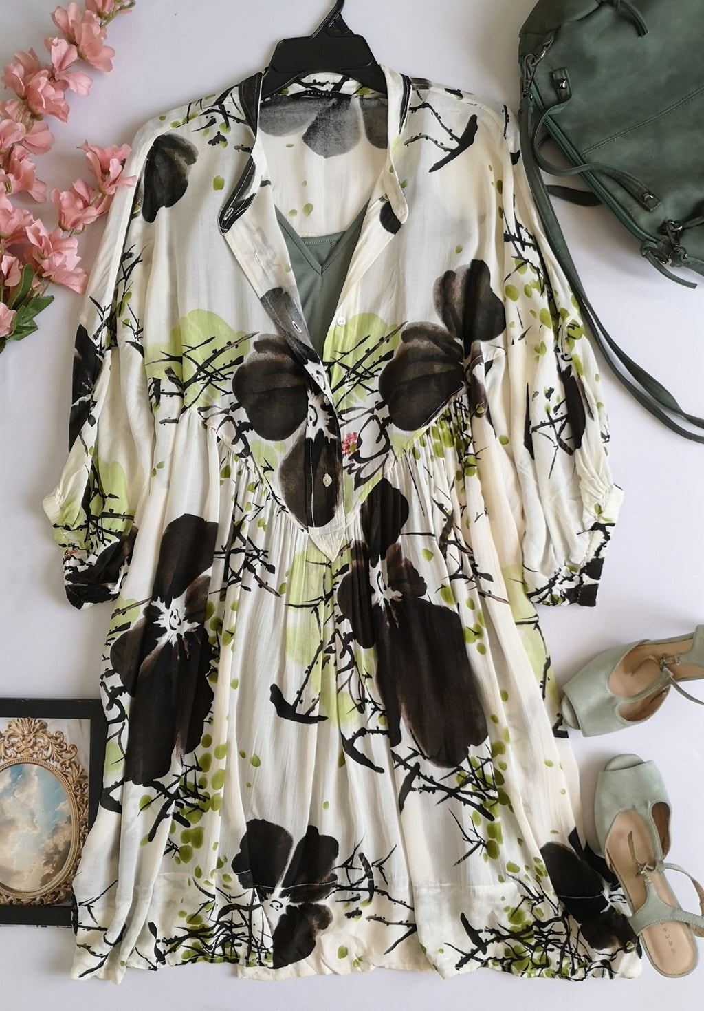 Vestido holgado con forro