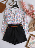 Sueter liviano con short cintura alta