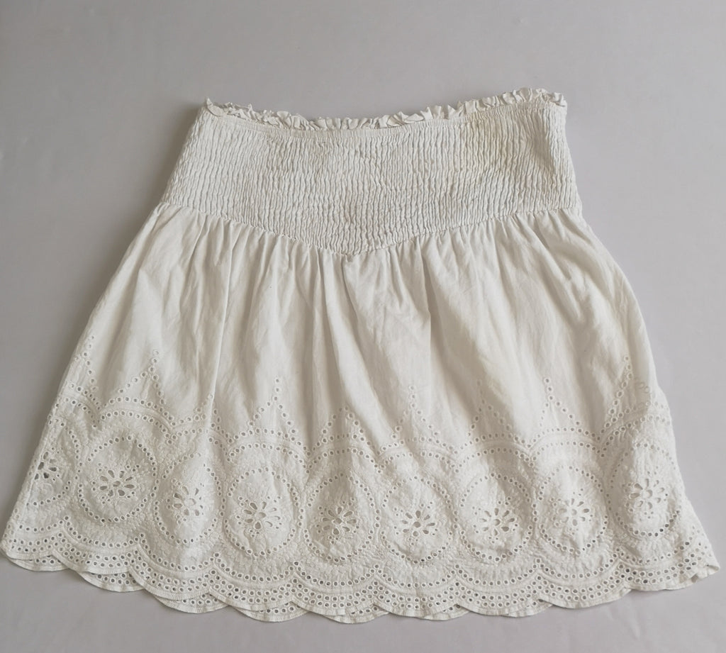 Blusa con olanes y falda de algodón ❤️