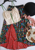 Falda reversible con top