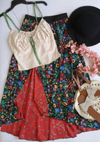 Falda reversible con top