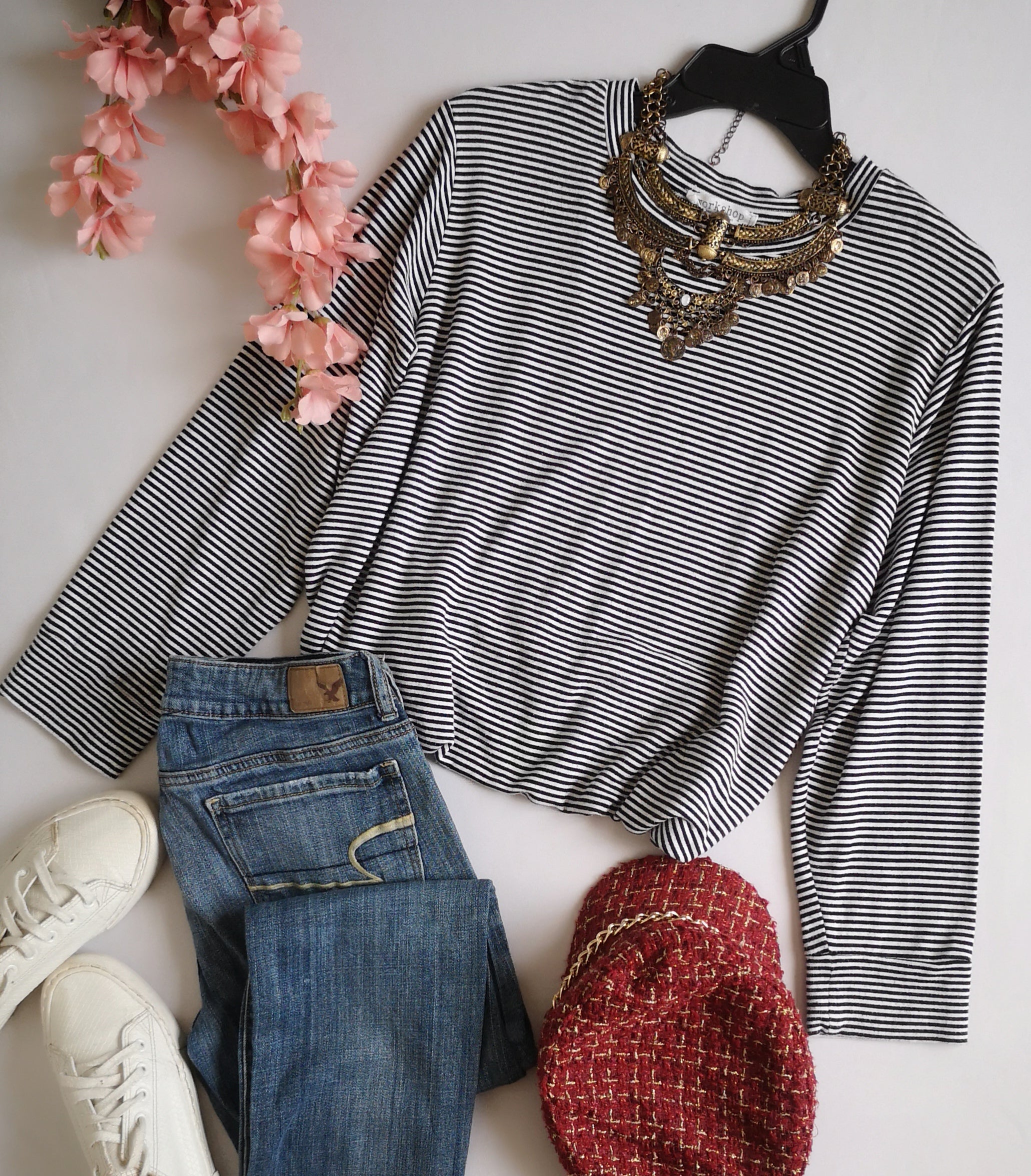 Blusa cuello redondo