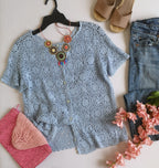 Blusa tipo crochet