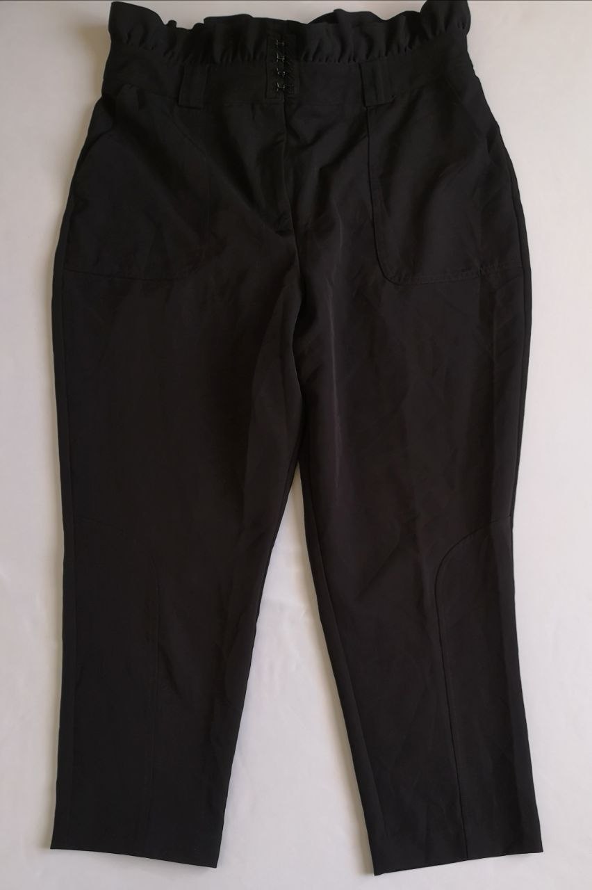 Blusa traslapada de seda  con pantalón cintura alta ⚓