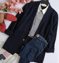 Blazer tejido con bolsas adelante