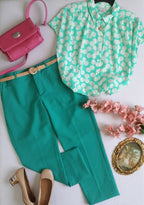 Pantalón semiformal con blusa