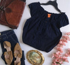 Blusa con elástico abajo