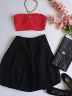 Top strapless con falda globo ❤️