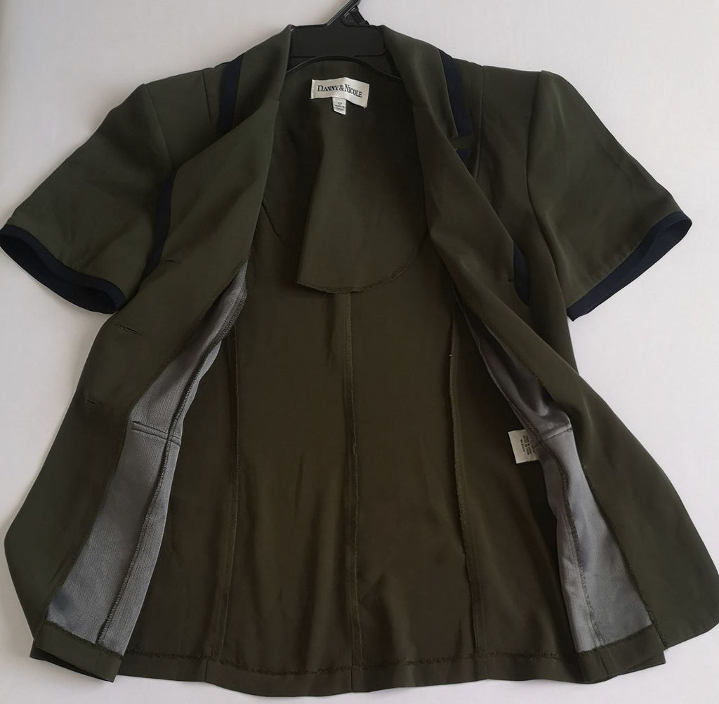 Blazer manga corta