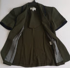 Blazer manga corta