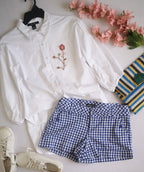 Short con bolsas y blusa mangas bombachas ⚓
