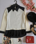 Blusa tejida de adelante