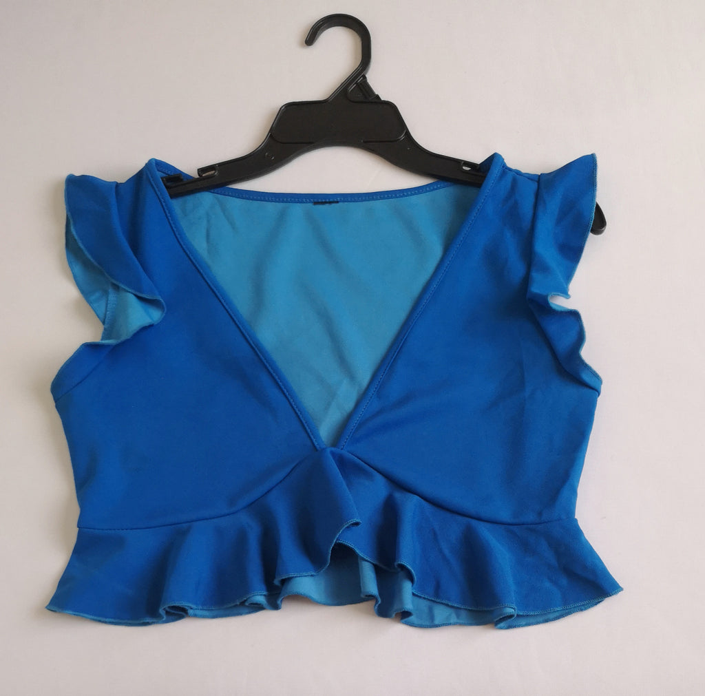 Palazzo tipo seda y Crop top