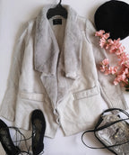 Chaqueta tejida de atrás