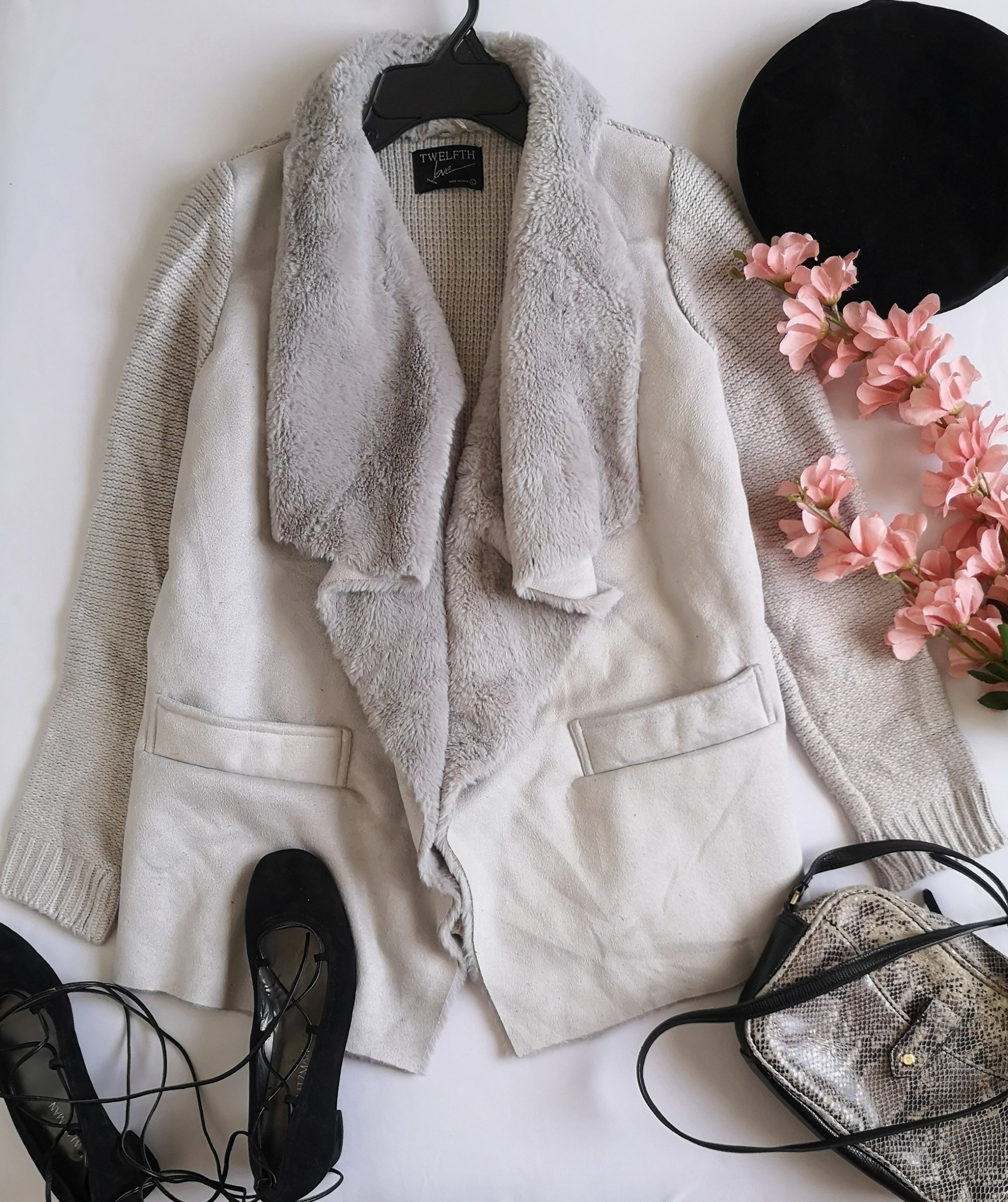 Chaqueta tejida de atrás