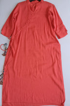 Maxi blusa cuello chino incluye cincho