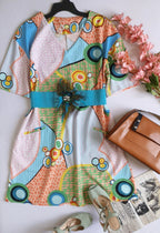 Vestido corte recto con bolsas incluye cincho ❤️