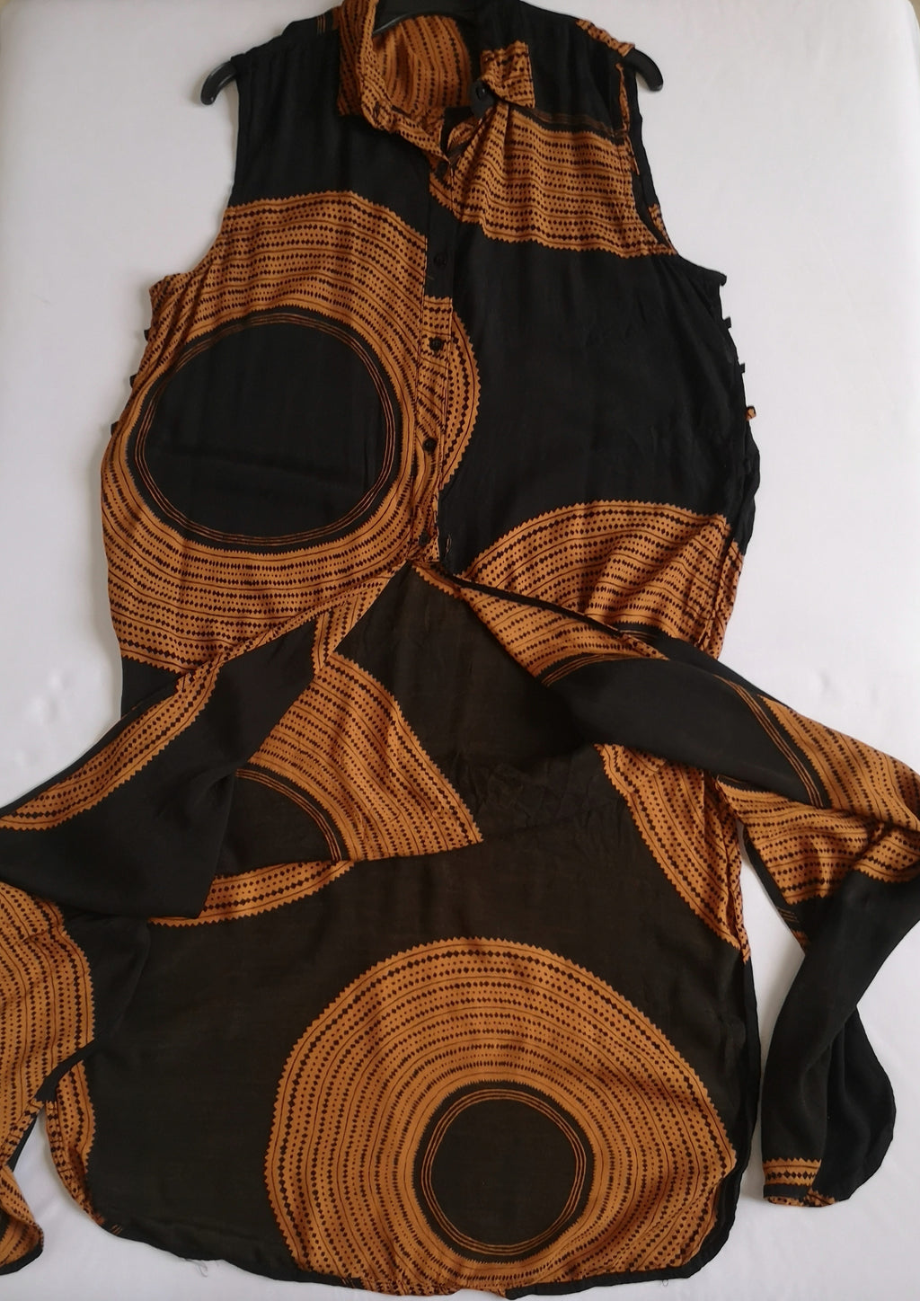 Maxi blusa abierta de los lados
