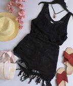 Blusa tejida incluye collar
