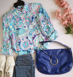 Blusa de algodón incluye cartera