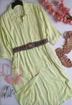 Vestido largo con bolsas incluye cincho ⚓