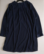 Vestido de chifon con zipper adelante