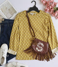 Blusa de algodón incluye cartera