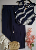 Pants con bolsas y blusa sin mangas 💙