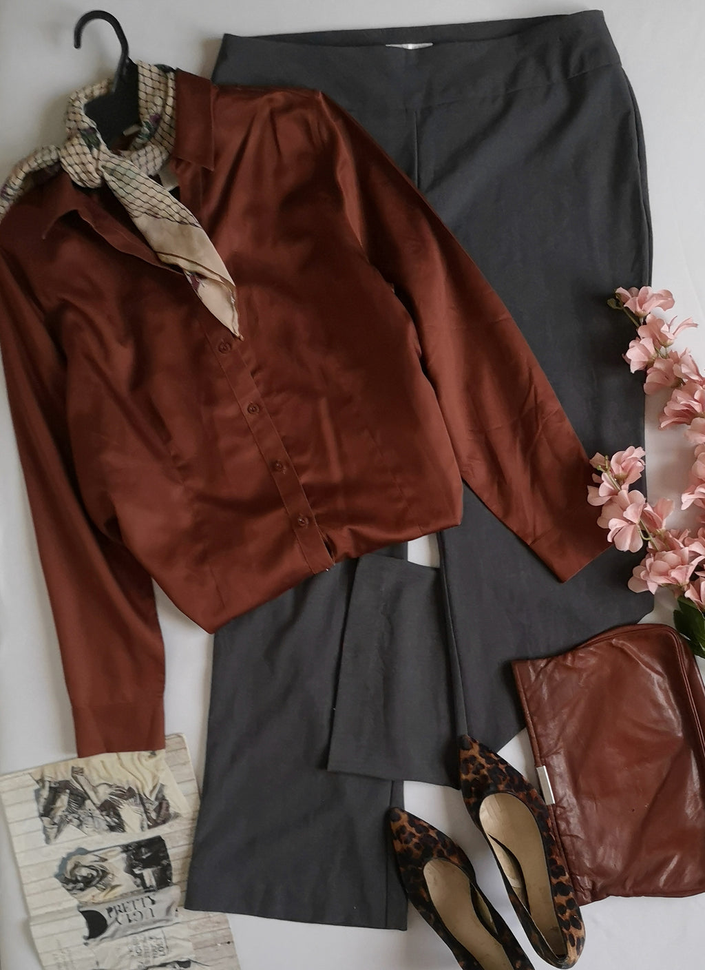 Blusa manga larga con pantalón sin bolsas ⚓