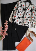 Cardigan manga 3/4 con pantalón tipo palazzo ❤️