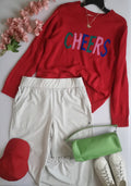 Sueter estilo ancho con panst tipo impermeable
