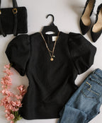 Blusa mangas bombachas