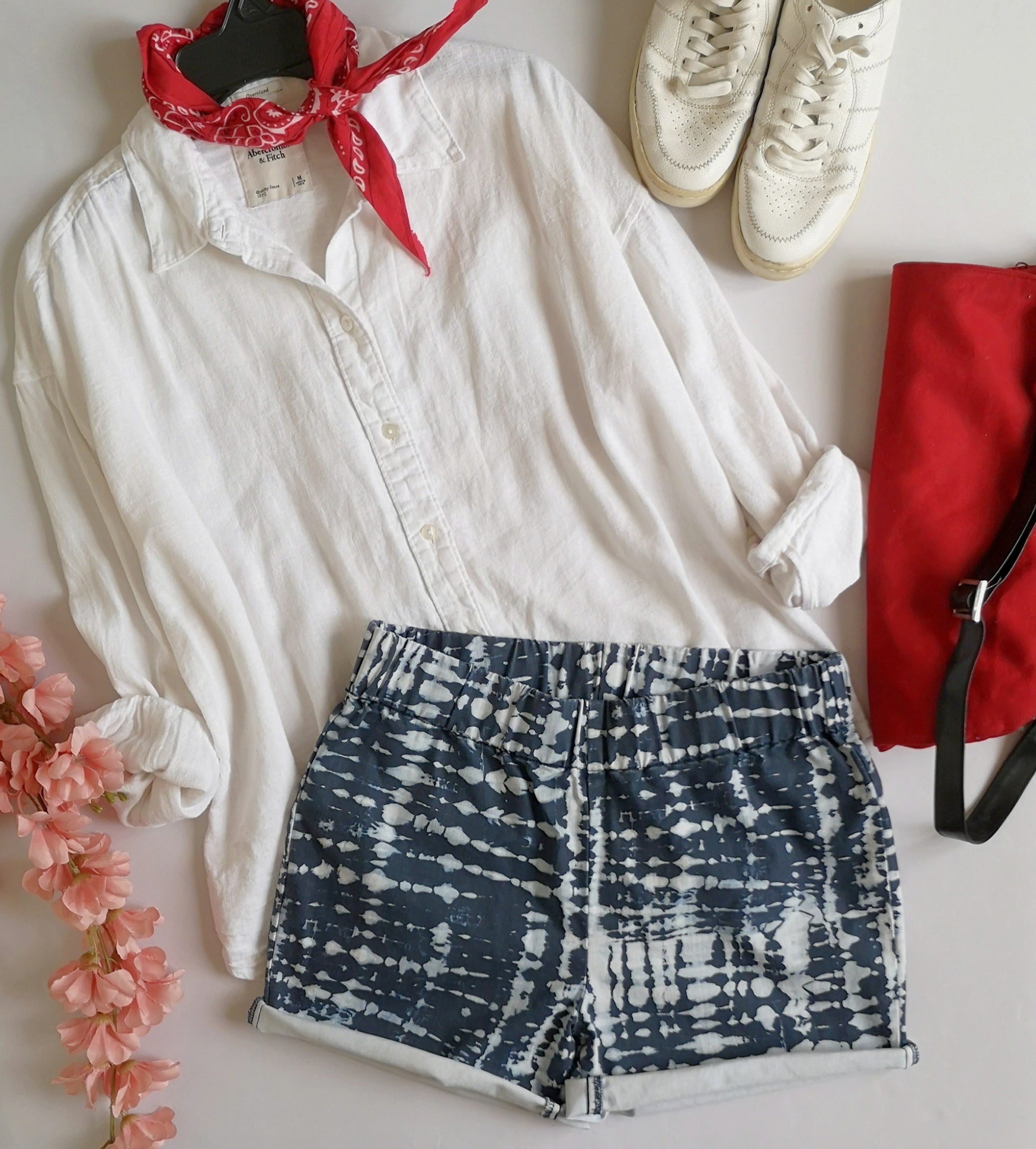 Blusa over size con short ⚓