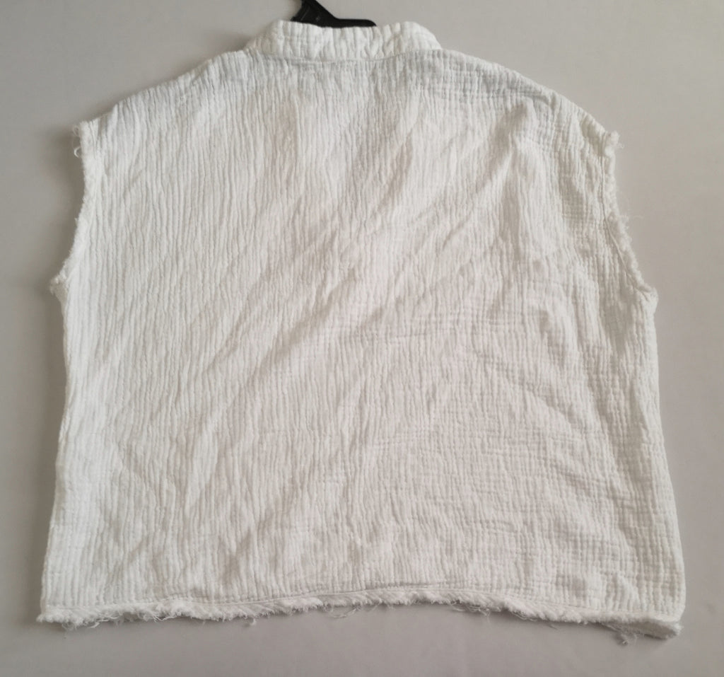 Blusa sin mangas y palazzo tela suave