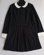 Vestido con cuello bebe incluye cincho