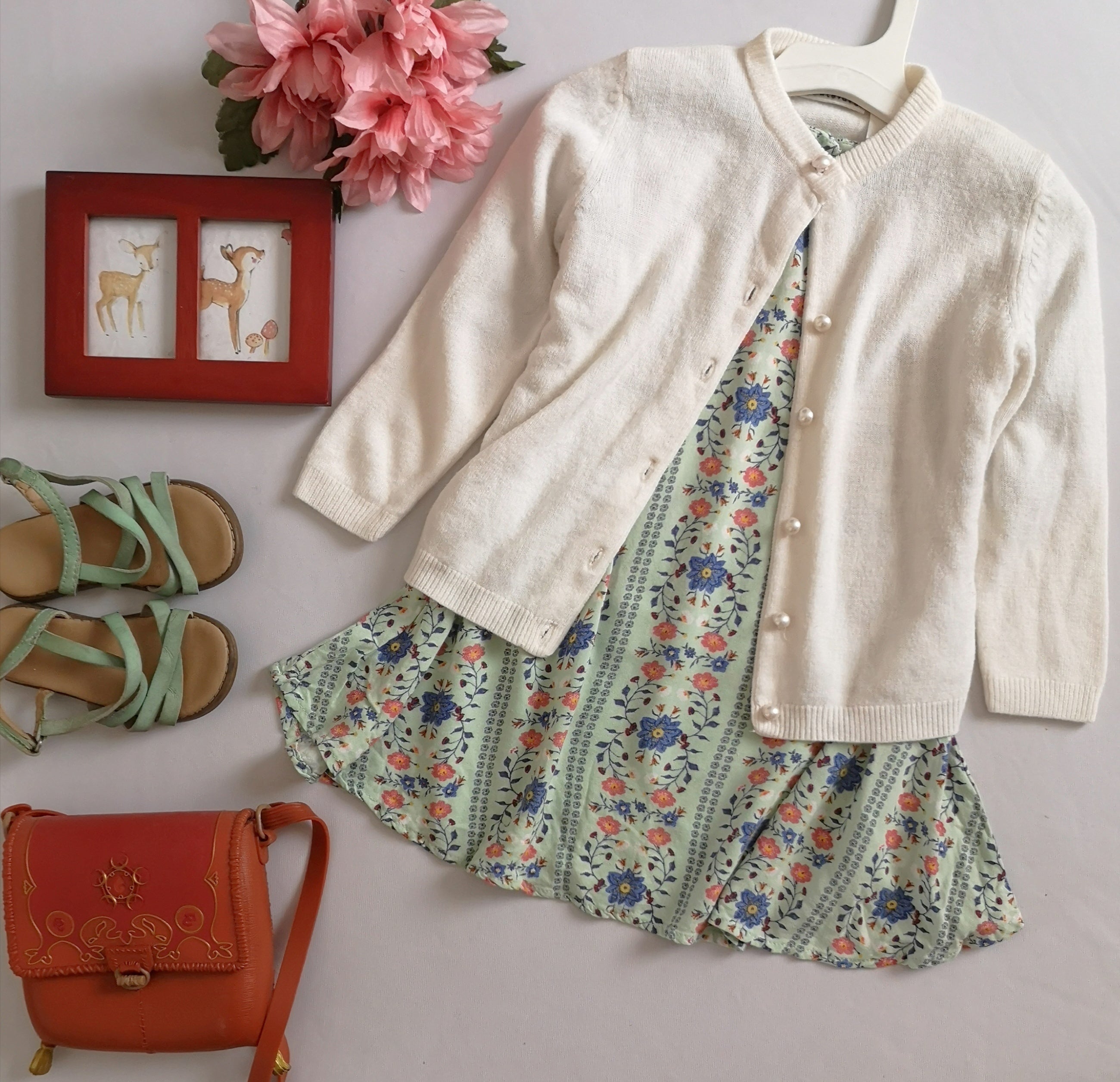 Vestido campana con sueter ❤️