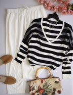 Blusa tela suave con pantalón tipo lino ❤️