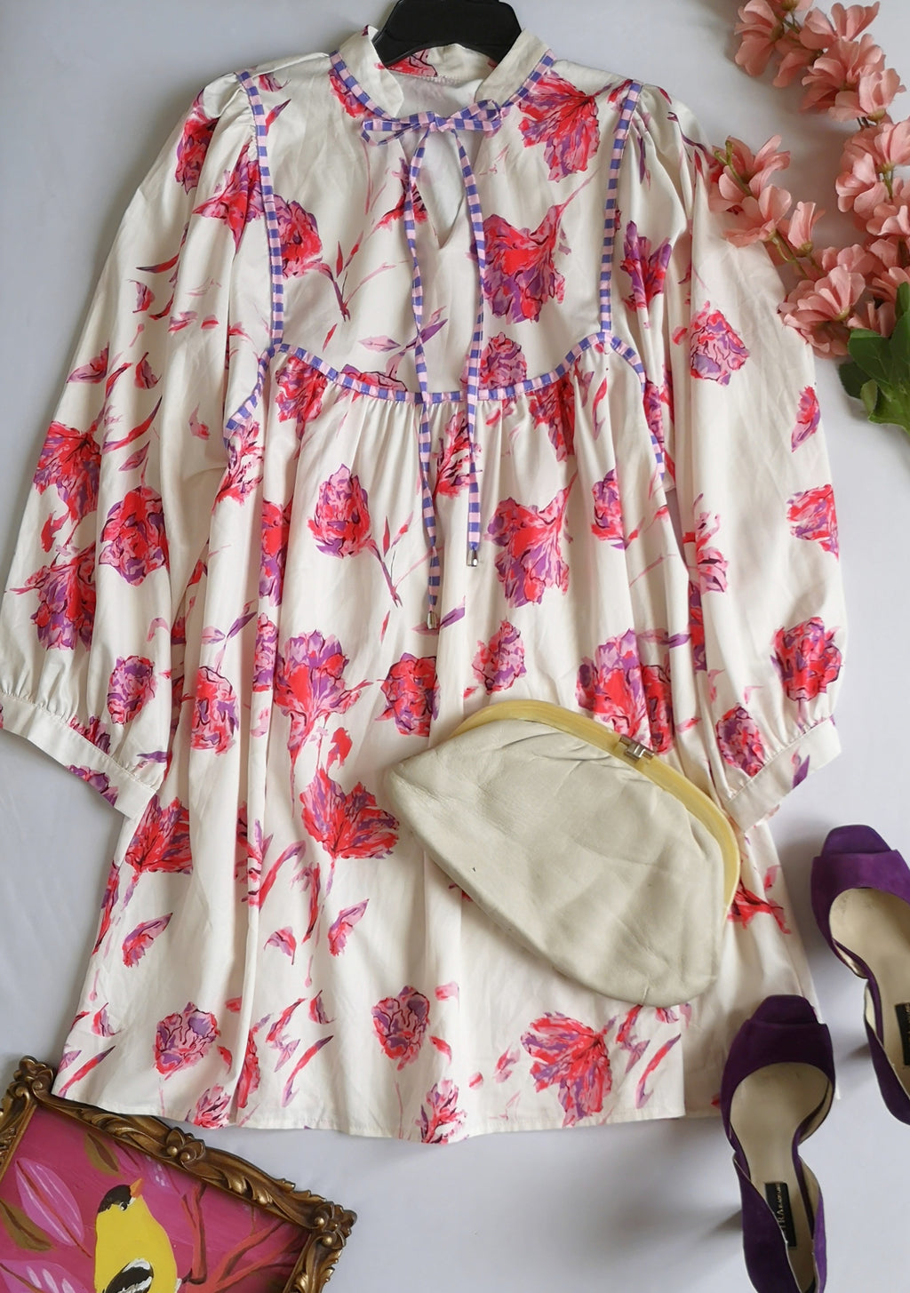 Vestido holgado manga larga