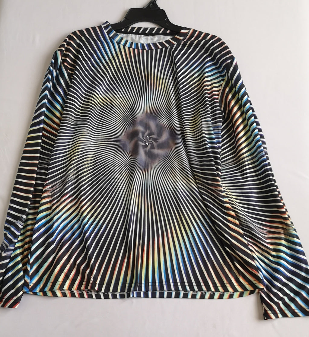 Blusa manga larga con palazzo de corduroy