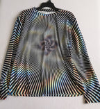 Blusa manga larga con palazzo de corduroy