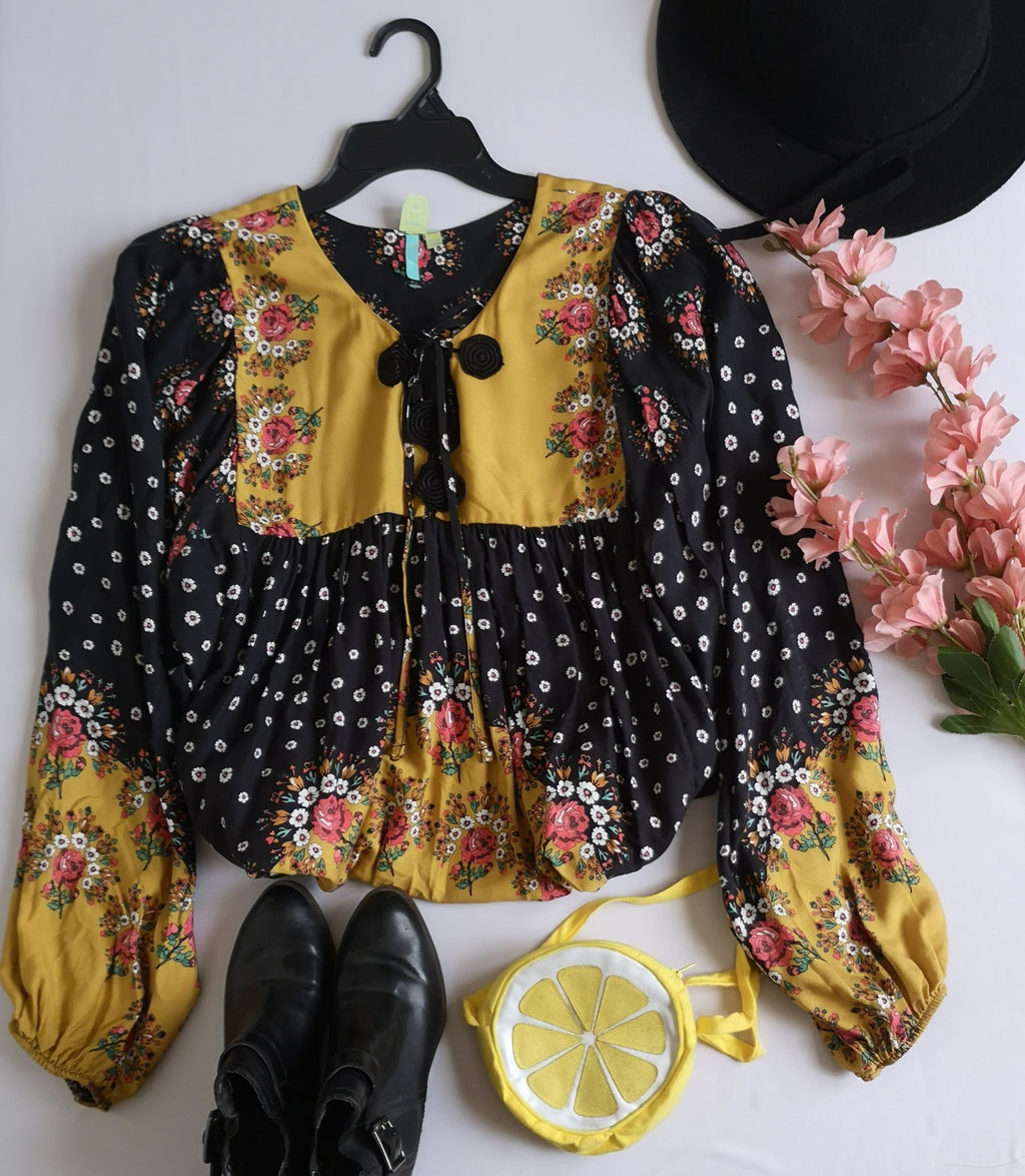 Blusa tipo boho